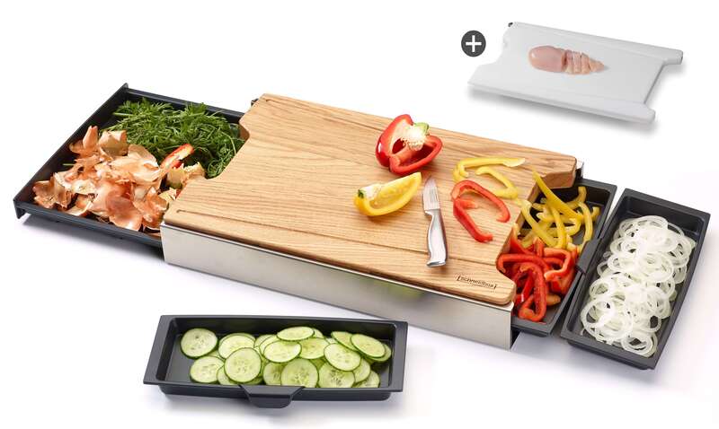 Schneidbox Eiche Kombi - Hygienisch gut Schneidbox Eiche Kombi - Hygienisch gut