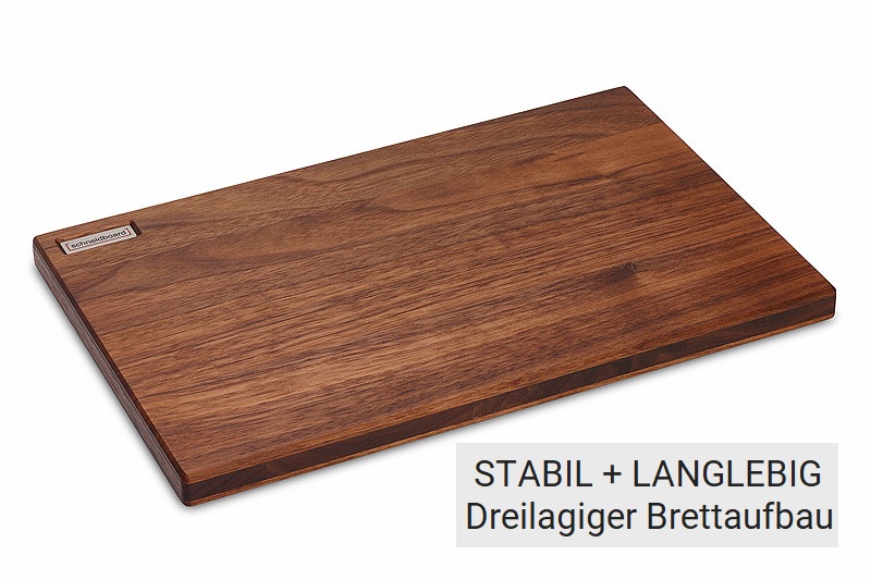 Frühstücksbrettchen in Nussbaum