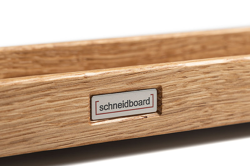 Gewürzregal Eiche mit Edelstahlschild