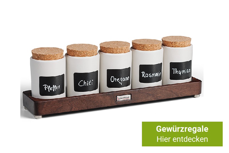 Gewürzregal Nussbaum