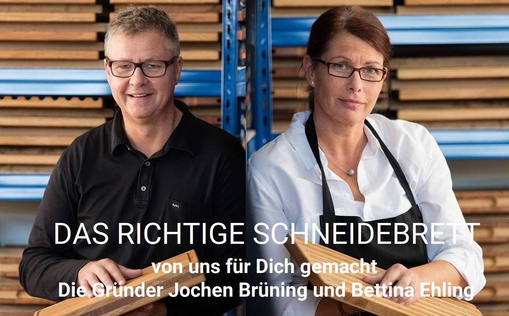 Jochen Brüning und Bettina Ehling, Gründer Schneidebrett-Experte