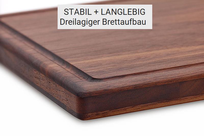 Saftrille Zwiebelbrett Nussbaum