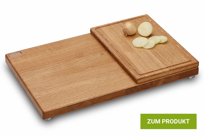 Schneidebrett Eiche mit Zwiebelbrett Eiche
