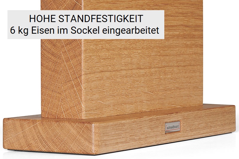 Sockel Messerblock Eiche