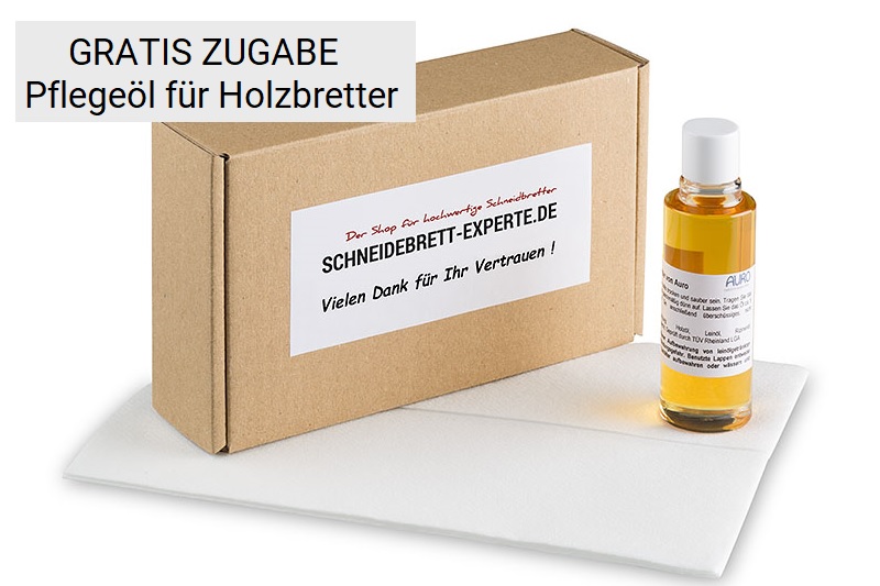 Gratis Pflegeöl für Holzbretter