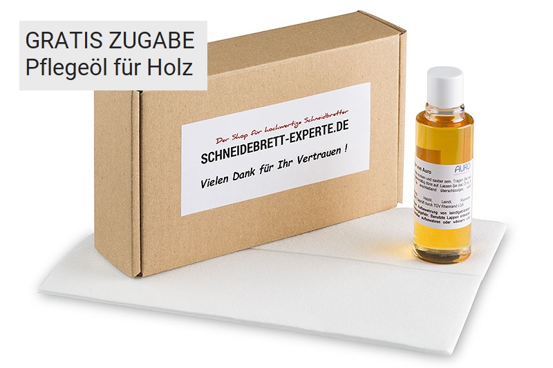 Gratis Pflegeöl für Holzbretter