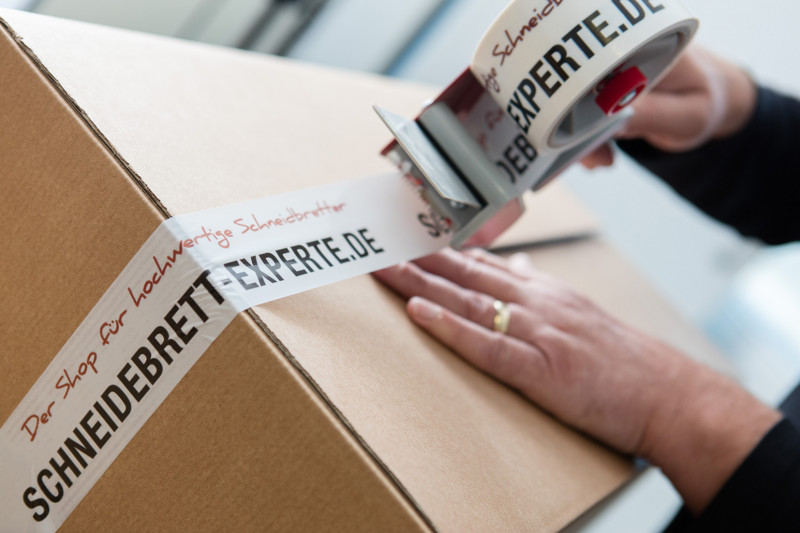 Verpacken Karton Schneidebrett Experte