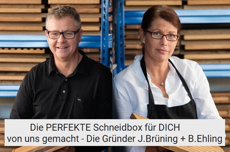 Jochen Brüning und Bettina Ehling, Gründer Schneidebrett-Experte